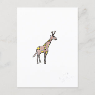 Carte Postale Giraffe