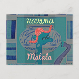 Carte Postale Giraffe Art Joueuse : Un Plaisir Africain