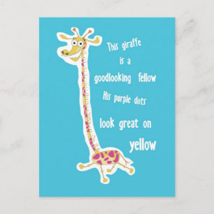 Carte Postale Giraffe postcard