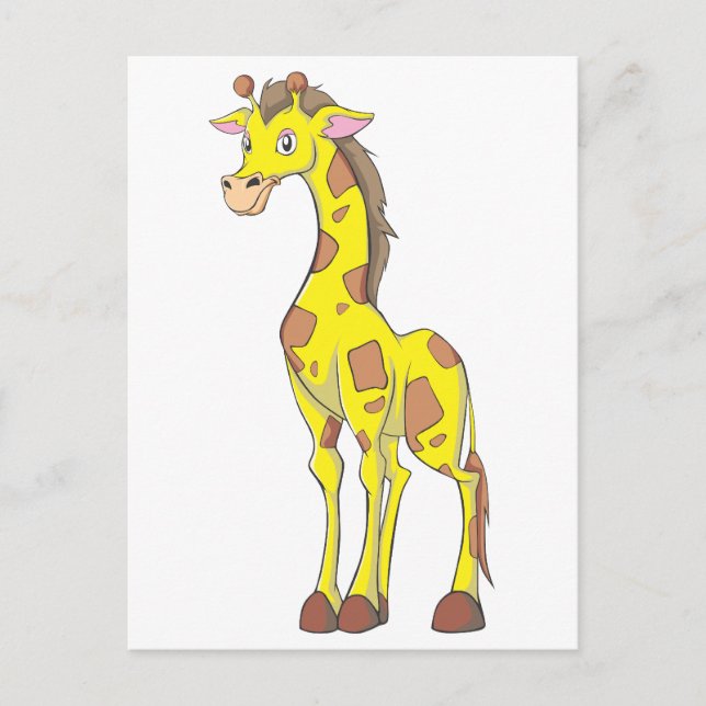 Carte Postale Giraffe souriante (Devant)