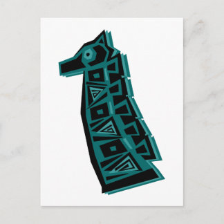 Carte Postale Giraffe verte