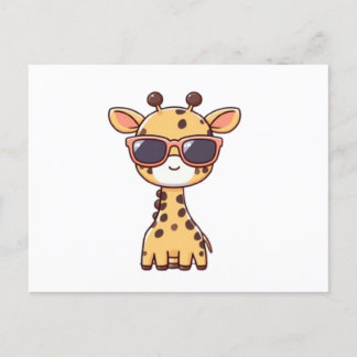 Carte Postale Giraffe with sunglasses