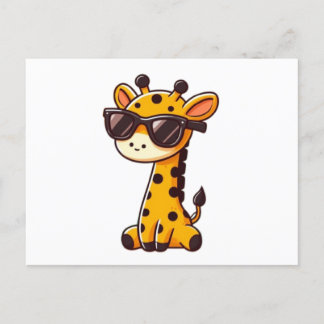 Carte Postale Giraffe with sunglasses