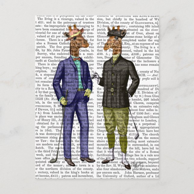Carte Postale Giraffes de golf 2 (Devant)