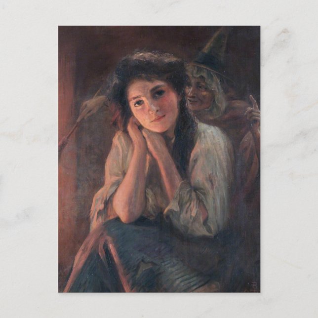Carte Postale Girl and a Witch par Beatrice Offor (Devant)