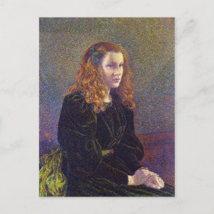 Carte Postale Girl in Green (par Theo van Rysselberghe)