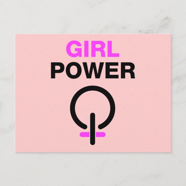 Carte Postale Girl Power (Devant)