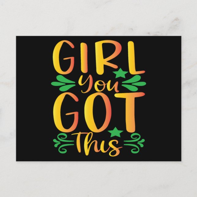 Carte Postale Girl Power (Devant)