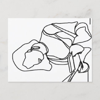 Carte Postale Girl Reading