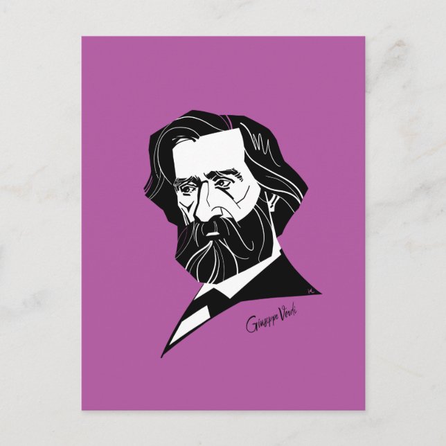 Carte Postale Giuseppe Verd (Devant)