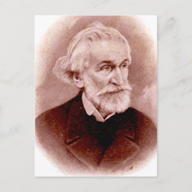 Carte Postale GIUSEPPE VERDI (portrait du début des années 1900  (Devant)