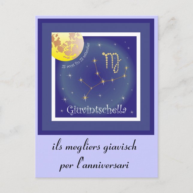 Carte Postale Giuvintschella 23 avust fin 23 colon Postkarte (Devant)
