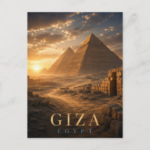 Carte Postale Gizeh Egypte Pyramides de Gizeh REALMS