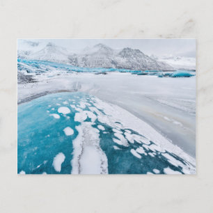 Carte Postale Glace de glacier gelée, Islande