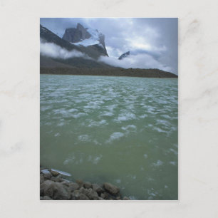 Carte Postale Glace d'été dans le lac Summit sur l'île de Baffin