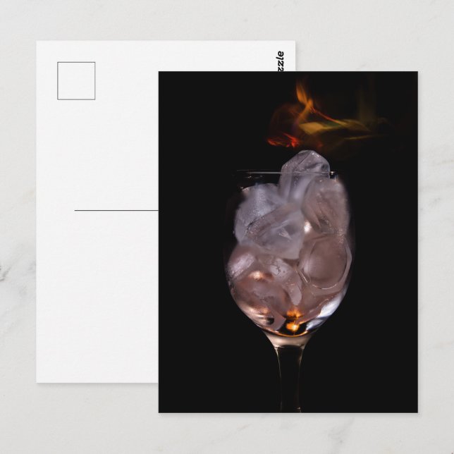 Carte Postale Glace et feu (Devant / Derrière)