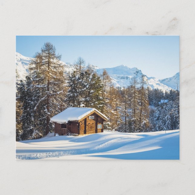 Carte Postale Glace et neige | Journal d'hiver Cabine Alpes suis (Devant)