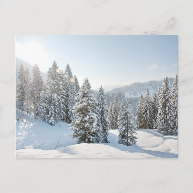 Carte Postale Glace & Neige | Allgäu Bavière Allemagne du Sud (Devant)