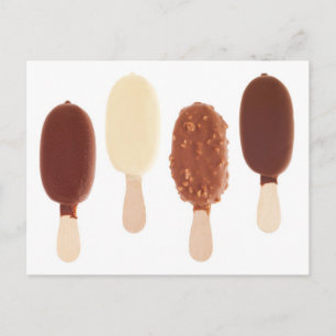 Carte Postale Glaces au chocolat