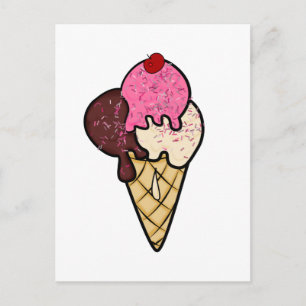Carte Postale Glaces Tous Produits