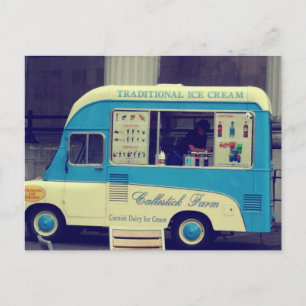 Carte Postale Glaces traditionnelles Camion vintage