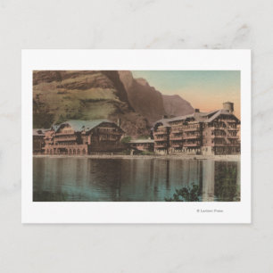 Carte Postale Glacier, MT - Vue de l'hôtel Many Glacier