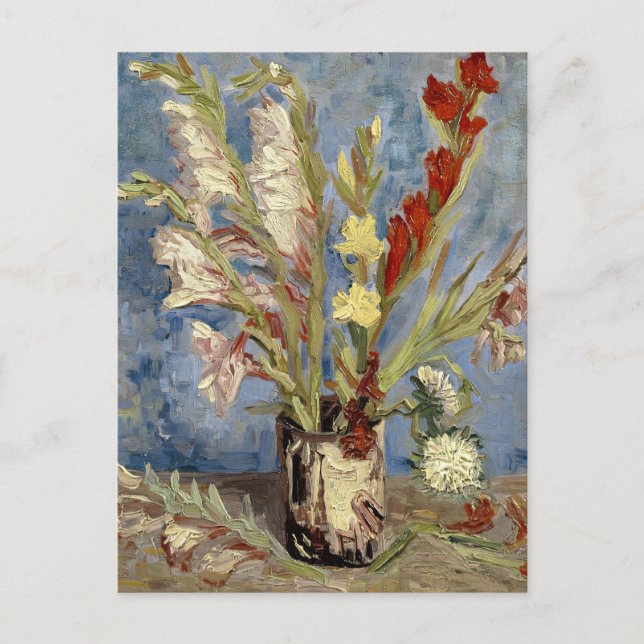 Carte Postale Glaïeuls et Reines-marguerites | Vincent van Gogh (Devant)
