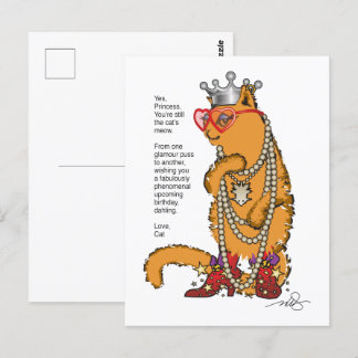 Carte postale Glamor Puss