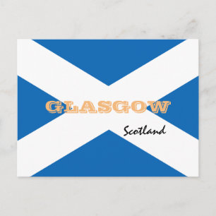 Carte Postale Glasgow - Drapeau écossais & Écosse /supporters sp