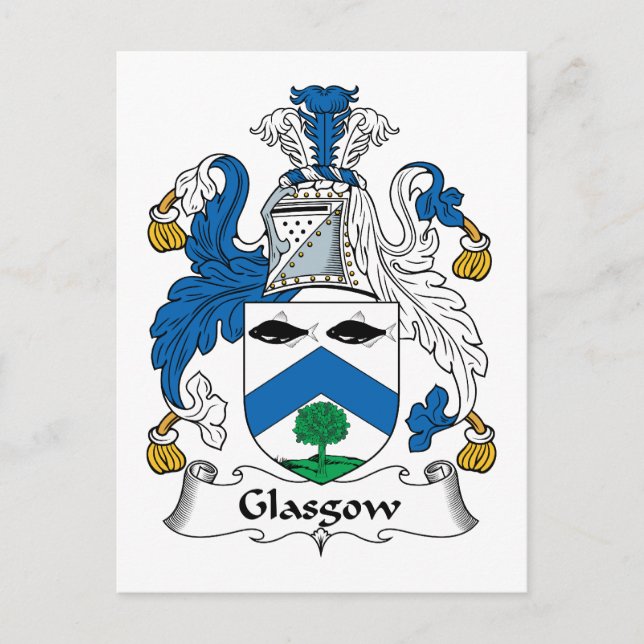 Carte Postale Glasgow Family Crest (Devant)