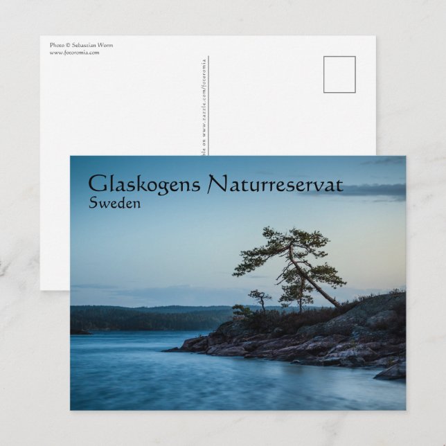 Carte Postale Glaskogen Suède (Devant / Derrière)