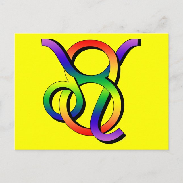 Carte Postale GLBT Leo & Taurus (Devant)