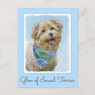 Carte Postale Glen of Imaal Terrier Peinture - Art original Chie