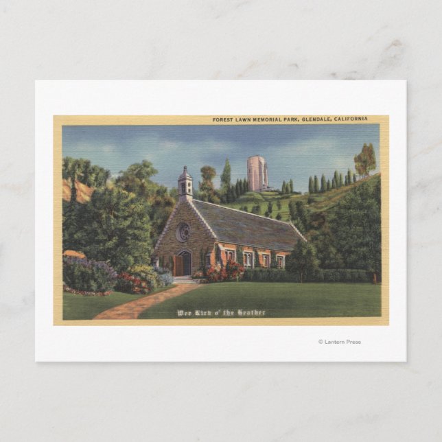 Carte Postale Glencairn, réplique de l'église d'Annie Laurie (Devant)