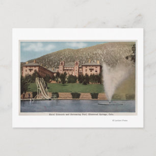 Carte Postale Glenwood Springs, CO - Vue de l'hôtel CO & Pool
