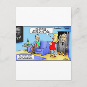 Carte Postale Glisse dans un Teddy..Roosevelt Cadeaux Drôles Mug