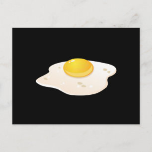 Carte Postale Glitch Food frite oeuf