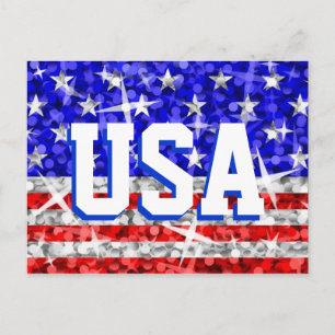 Carte postale Glitz USA 'USA'