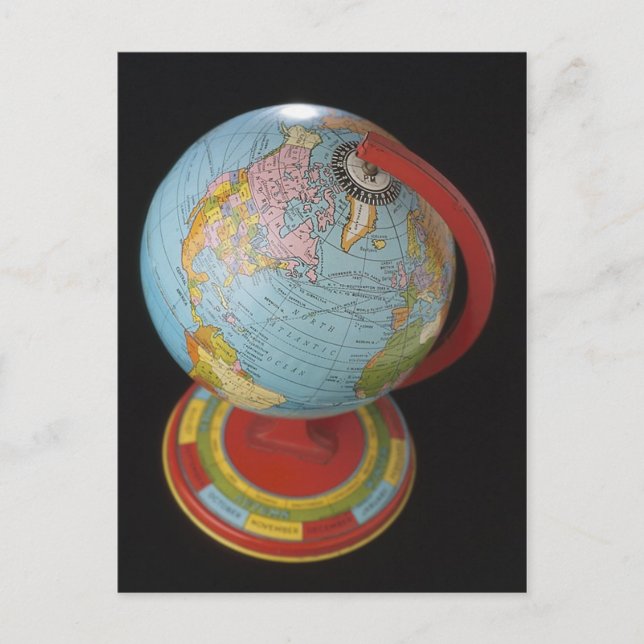 Carte Postale Globe tournant (Devant)