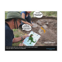 #GLOBEXIT DINO CARD (Collection Flat Earth 2017)