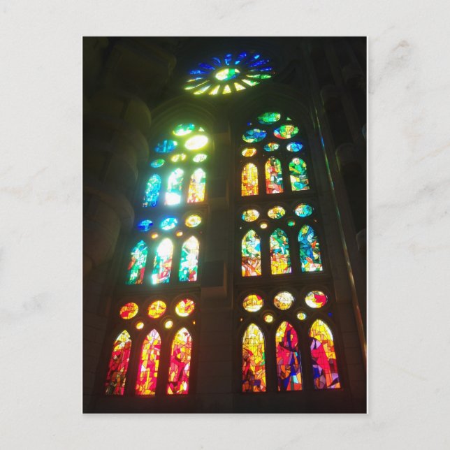 Carte Postale Glorieux vitres en verre (Devant)