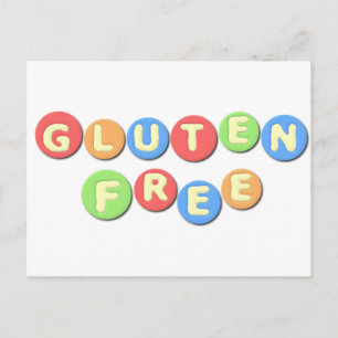 Carte Postale Gluten Libre Celiac