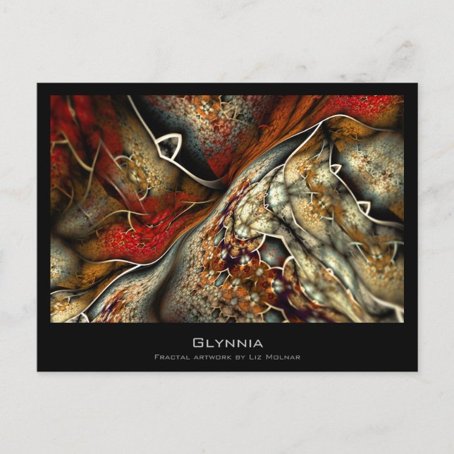 Carte Postale Glynnia Abstrait Fractal Artist Card (Devant)