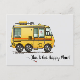 Carte Postale GMC Moteur Accueil RV Porte - clé I Love