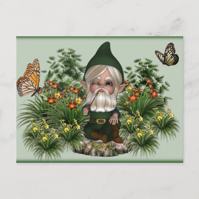carte postale gnome1 (Devant)