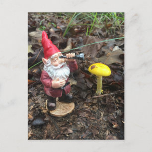 Carte Postale Gnome de la forêt d'automne