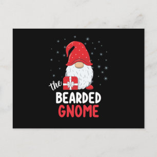 Carte Postale Gnome de Noël barbu mignon