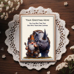 Carte Postale Gnome de toute occasion et livre d'histoires de gu