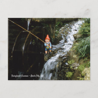 Carte Postale Gnome Fairyland Caverns Rock City Géorgie 1952