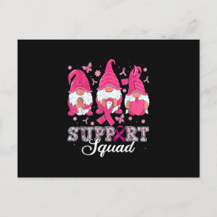 Carte Postale Gnome Support Squad Sensibilisation au cancer du s